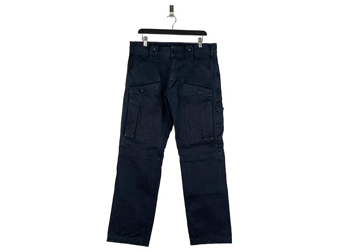 Dolce & Gabbana 2000s Multi-Pocket Military Cargo Pants Black