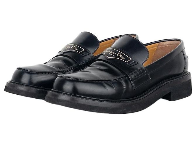 Dior 'Boy' Slipper Schwarz