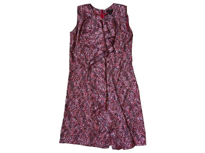 Abito Ruffle Stampato Rosso e Bianco Louis Vuitton Grigio antracite