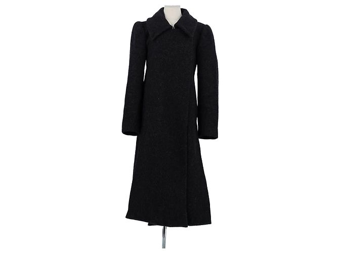 Lemaire Charcoal wool coat