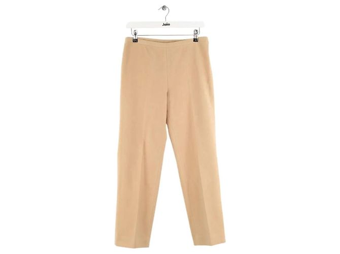 Andrew GN Beige Wollgerade Hose