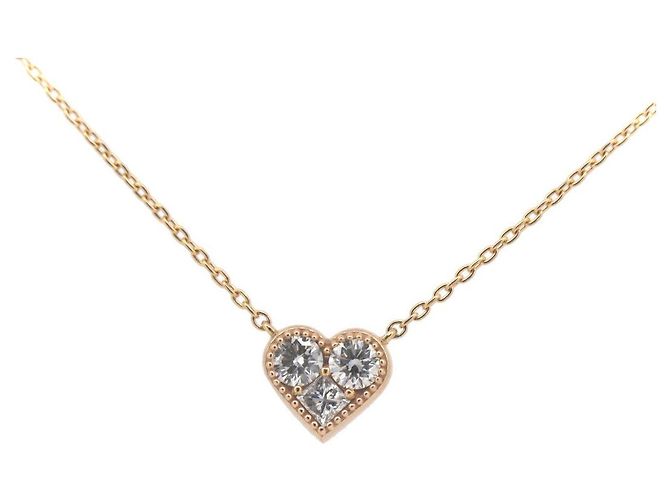Autre Marque Ponte Vecchio Au750 Diamant-Halskette Pink