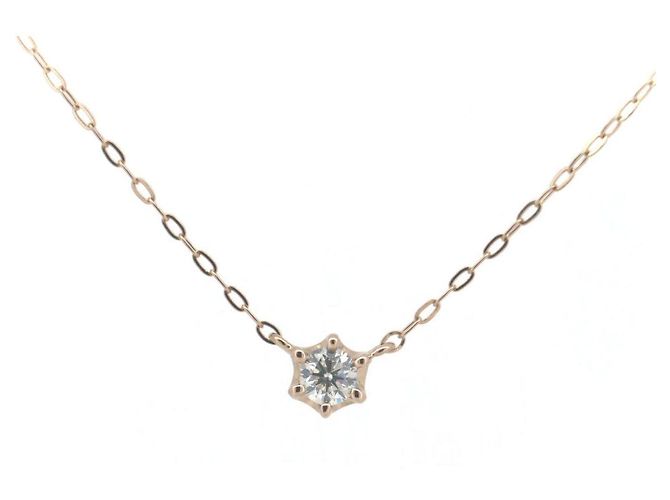 Autre Marque Collar de diamante Au750 4℃ Rosa