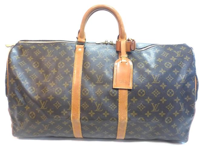 Louis Vuitton Keepall 55 Monograma - MI881 Marrom