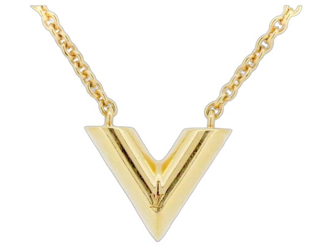 Louis Vuitton Essential V Necklace Golden
