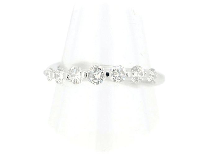 Autre Marque Pt900 Platin-Diamantring Silber