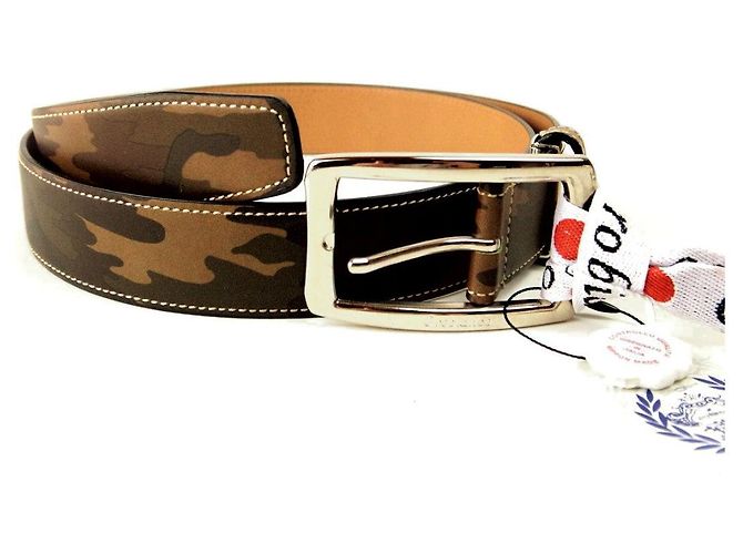 Autre Marque Cinturón de cuero Orobianco Multicolor