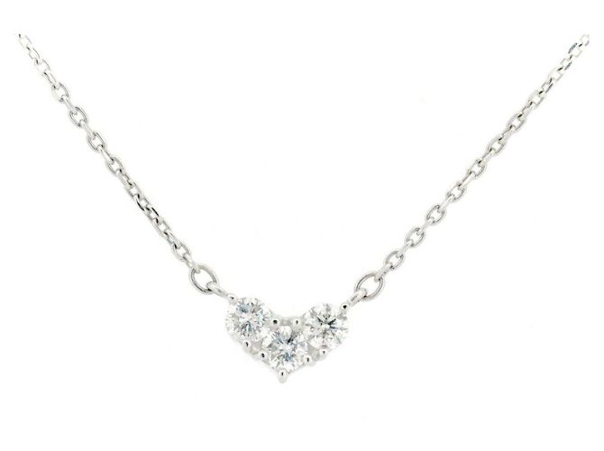 Autre Marque Pt850 Diamant-Halskette 4℃ Silber