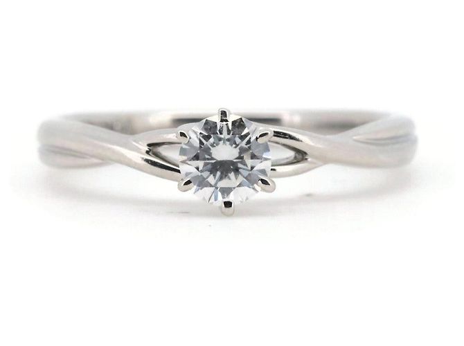 Autre Marque Royal Asscher PT900 Diamantring Silber