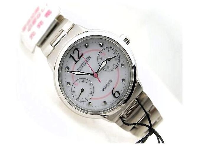 Autre Marque Reloj Citizen Wicca de acero inoxidable Blanco