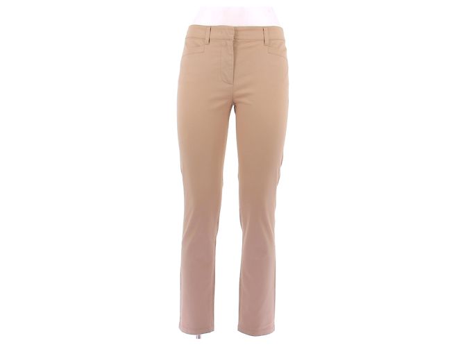 Pantaloni Prada beige in cotone