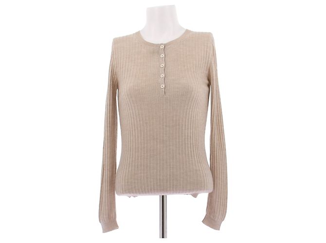 Chloé Beige gezogen Kaschmir