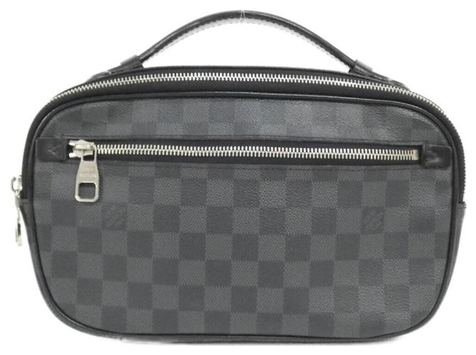 Borsa a spalla Louis Vuitton Damier Graphite Umbrella Nero Damier ebene