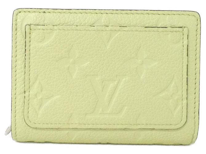 Cartera Claire Monogram Empreinte Louis Vuitton Verde Verde claro