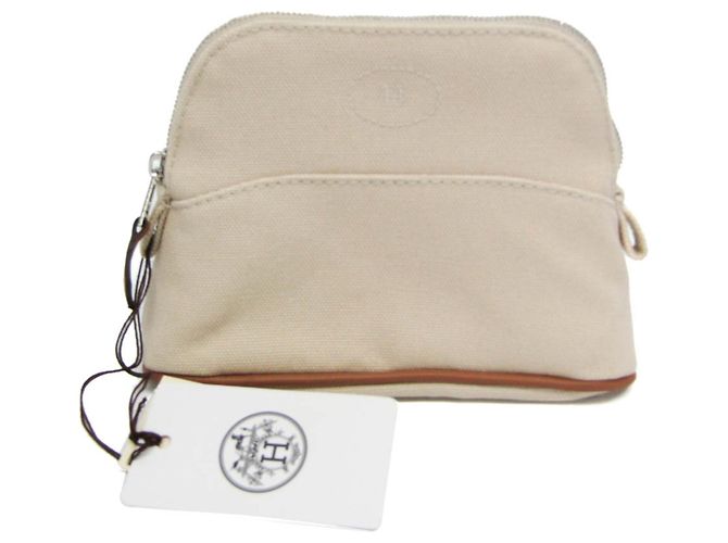 Hermès Bolide Mini Mini Damen Baumwolltasche in Hellbeige