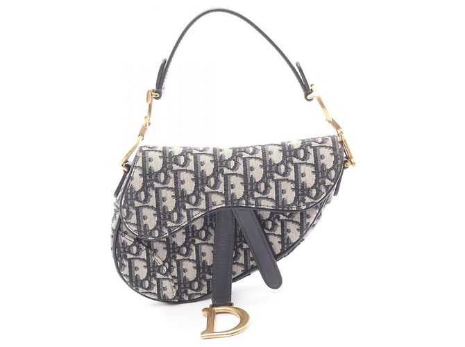 Mini Saddle Bag Dior Christian Dior Roh Marineblau