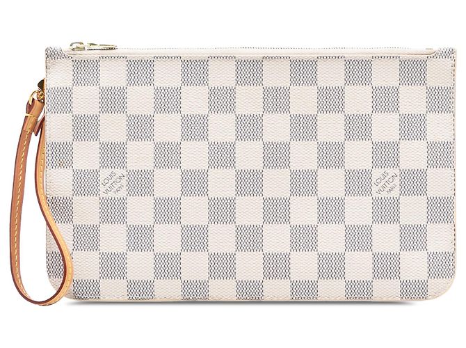 Louis Vuitton Neverfull MM Damier Azur Weiß Tasche