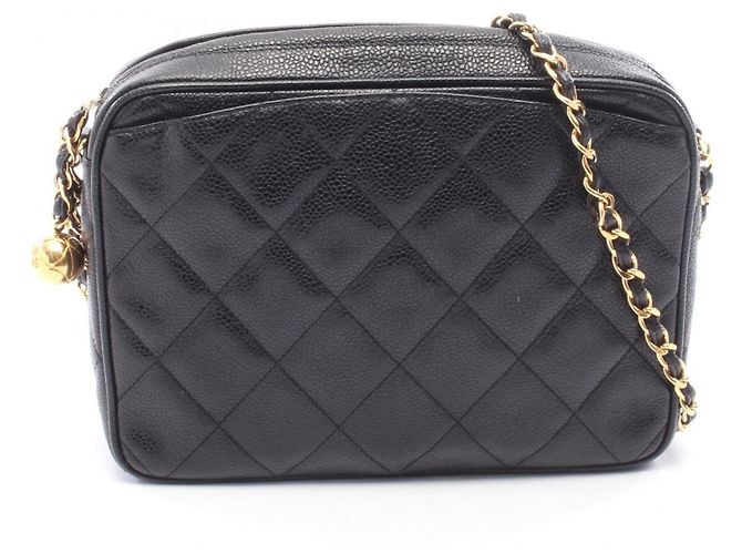 Bolsa de Ombro Matelassé Coco Ball da CHANEL Preto