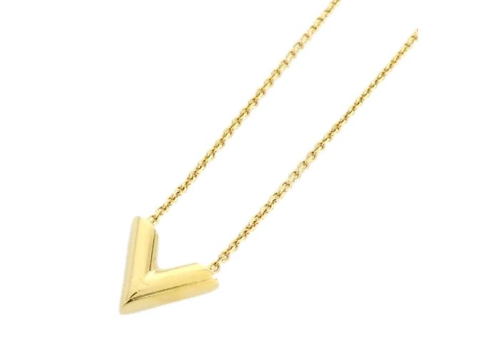 Colar Essencial V da Louis Vuitton Dourado