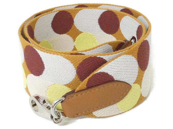 Sangle Flipper Ball 082251CK d'Hermès Doré Jaune Caramel