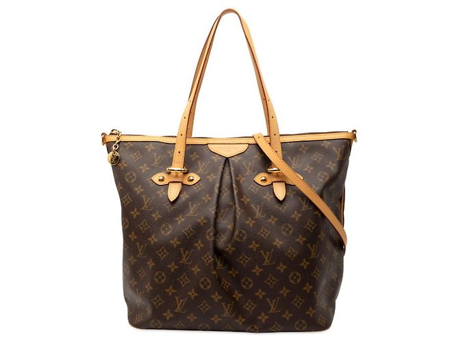 Bolsa Tote/Shoulder Louis Vuitton Monogram Palermo GM Marrom