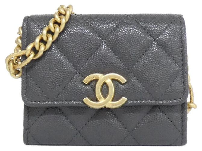 Chanel AP2335 Clutch Grigio e Borsa a Spalla Marrone