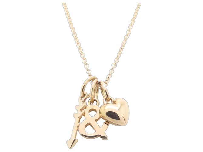 Tiffany & Co Collana con ciondolo a forma di cuore e freccia Tiffany Rosa