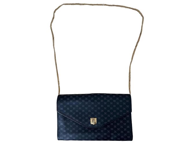 Céline Cartera Celine Triomphe con Cadena Azul oscuro