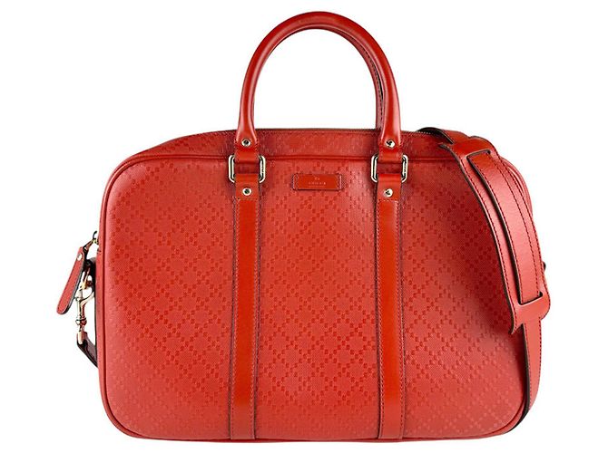 Bolsa de couro Diamante Gucci Laranja