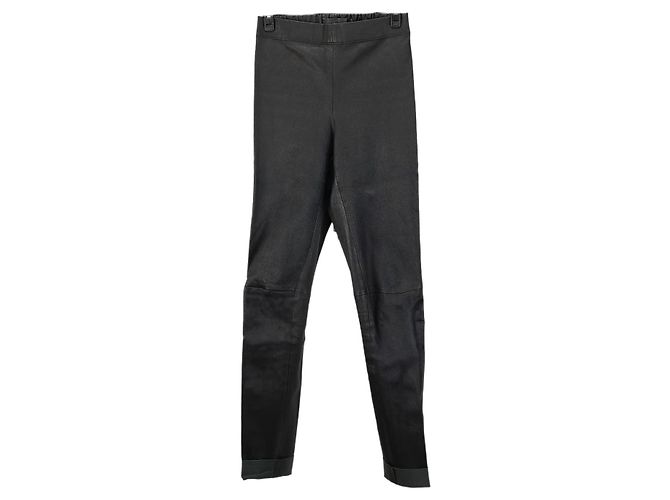 Pantalones ajustados Joseph efecto cuero negro