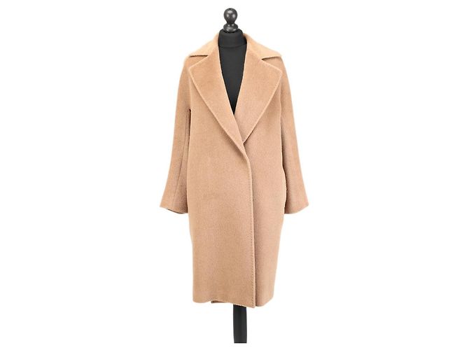 Casaco Max Mara Studio Sidney marrom de alpaca e lã