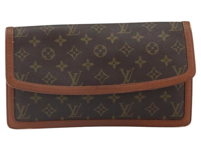 Louis Vuitton Donna Pochette Monogram Canvas GM Marrone