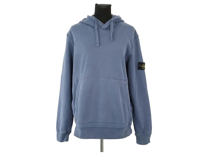 Stone Island Sudadera de algodón azul