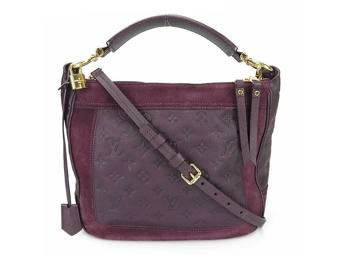Bolsa Monogram Empreinte Louis Vuitton Roxo