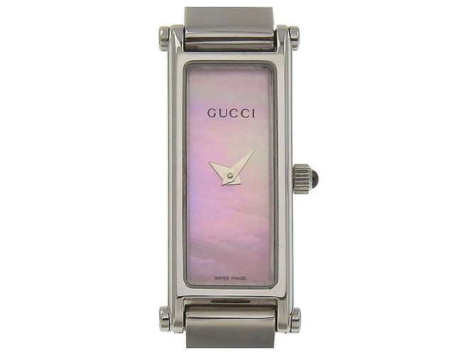 Gucci 1500L Edelstahl Uhr Silber