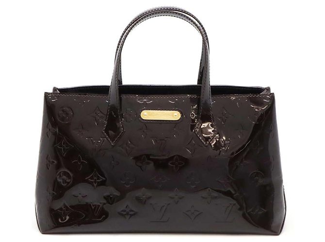 Borsa a mano Wilshire PM Monogram Vernis Louis Vuitton Bordò Porpora