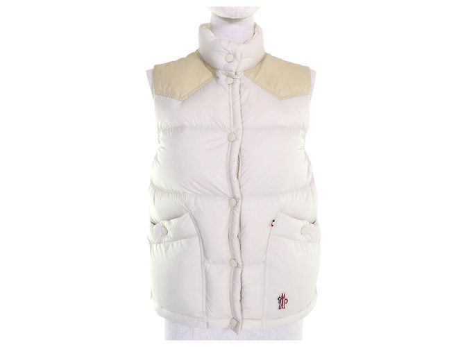 Chaleco de Plumas Moncler Grenoble SORAPIS Blanco Blanco roto
