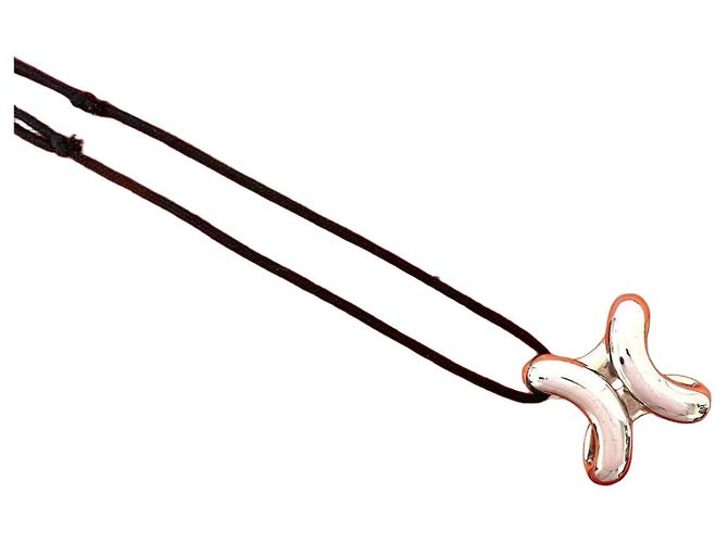 Hermès Collier Hermes Lima GM en Argent925 Argenté