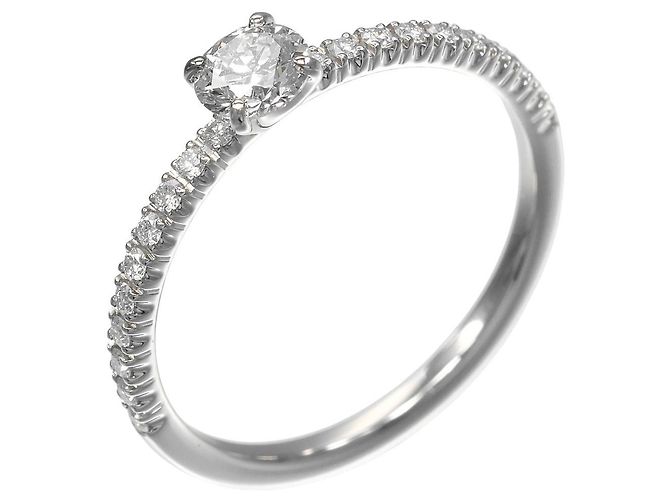 Anello in diamante Etincelle de Cartier in platino Pt950, misura 7 Argento