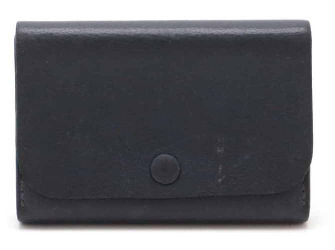 Hermès MC2 Newton Leather Card Case Blue Navy blue