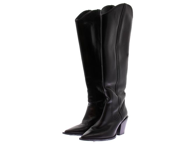 Dorothée Schumacher Stivali cowboy neri in pelle Nero