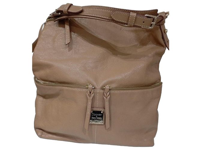 Bolsa de couro Dooney & Bourke Bege