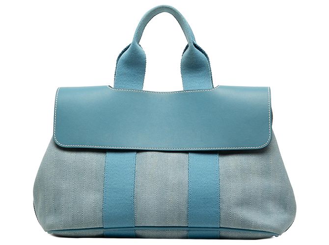 Hermès Blue Toile e Swift Valparaiso PM Azul Azul claro