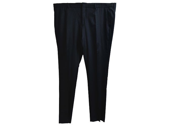 Autre Marque Pantaloni dritti Mr. P. in lana nera Nero