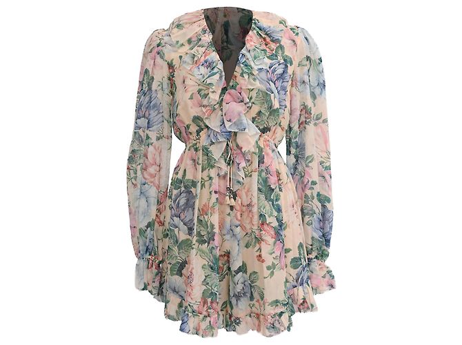 Mono V-Neck Zimmermann en algodón con estampado floral