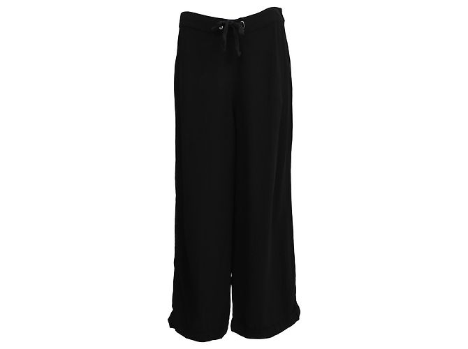 Apc A.P.C. Drawstring Pants in Black Polyester