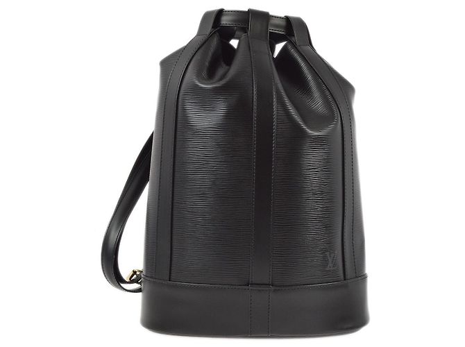 Louis Vuitton Randonnee Backpack Epi Leather PM Black