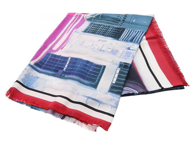 Sciarpa in seta CHANEL per donne in rosa multicolore