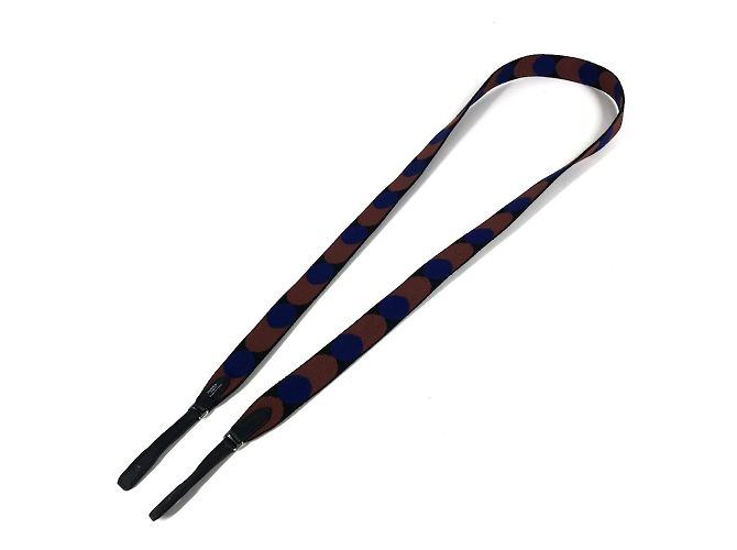 Hermès Hermes Sangle Flipper Ball Accessory Shoulder Strap Brown Blue