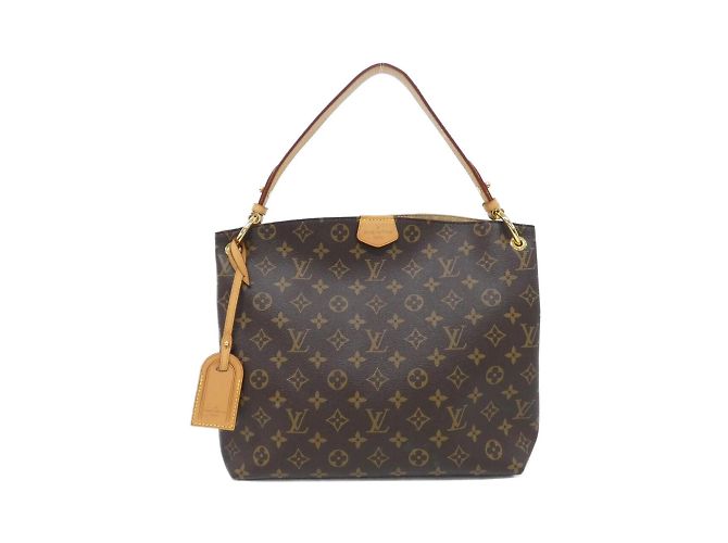 Borsa a Spalla Louis Vuitton Monogram Graceful PM M43701 Marrone Beige